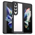 Coque Hybride Samsung Galaxy Z Fold4 5G Antichoc - Noire / Transparente