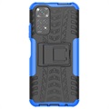 Coque Hybride Xiaomi Redmi Note 11/11S Antidérapante avec Béquille - Bleue / Noire