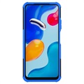 Coque Hybride Xiaomi Redmi Note 11/11S Antidérapante avec Béquille - Bleue / Noire