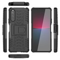 Coque Hybride Sony Xperia 10 IV Antidérapante avec Béquille - Noire