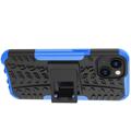 Coque Hybride iPhone 14 Antidérapante avec Béquille - Noir / Bleu