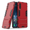 Coque Hybride Armor pour Huawei P30 avec Béquille - Série Armor - Rouge