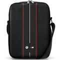 BMW M Collection Nylon Crossbody Sac pour tablette - 8" - Rayure rouge / noir