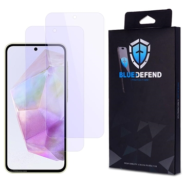 Protection d\'écran Samsung Galaxy A35 en verre trempé BlueDefend Anti-Blue Light - 2 Pcs.