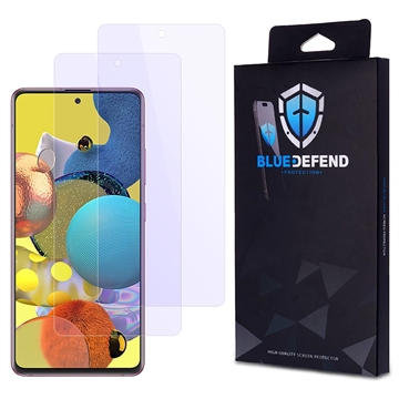 Protection d\'écran Samsung Galaxy A51 en verre trempé BlueDefend Anti-Blue Light - 2 Pcs.