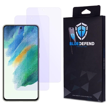 Protection d\'écran Samsung Galaxy S21 FE 5G en verre trempé BlueDefend Anti-Blue Light - 2 Pcs.