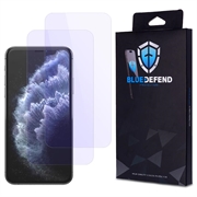 Protection d'écran iPhone 11 Pro en verre trempé BlueDefend Anti-Blue Light - 2 Pcs.