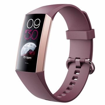 C80 1.1" AMOLED Screen Body Temperature Smart Bracelet with Heart Rate, Blood Pressure, Blood Oxygen Monitoring - Wine Red (bracelet intelligent de température corporelle avec fréquence cardiaque, pression artérielle et surveillance de l\'oxygène dans le s