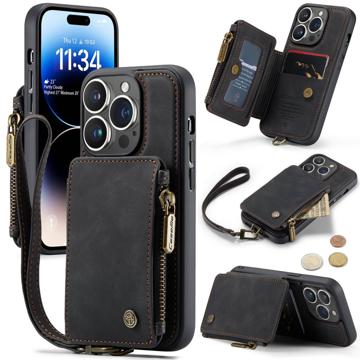 Coque Hybride iPhone 14 Pro Caseme C20 Zipper Pocket