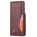 Étui Portefeuille Samsung Galaxy S21 5G - Série Card Set - Vin Rouge