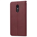 Étui Portefeuille OnePlus 6T - Série Card Set - Vin Rouge