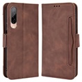 Étui Portefeuille HTC Desire 22 Pro - Série Cardholder - Marron