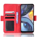 Étui Portefeuille Motorola Moto G22 - Série Cardholder - Rouge