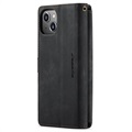 Étui Portefeuille iPhone 14 Multifonctionnel Caseme C30 - Noir