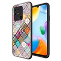 Coque Hybride Xiaomi Redmi 10C Checkered Pattern - Mandala Coloré