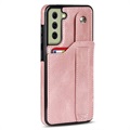 Coque TPU Revêtue avec RFID pour Samsung Galaxy S21 FE 5G - Rose Doré