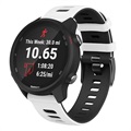 Bracelet Sports Garmin Vivoactive 4 en Silicone Bicolore - Blanc / Noir