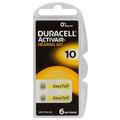 Piles Duracell ActivAir 10/PR70 pour appareils auditifs - 6 pièces