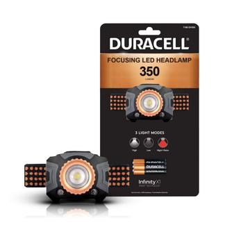 Lampe frontale à LED Duracell avec 3 modes d\'éclairage - 350lm