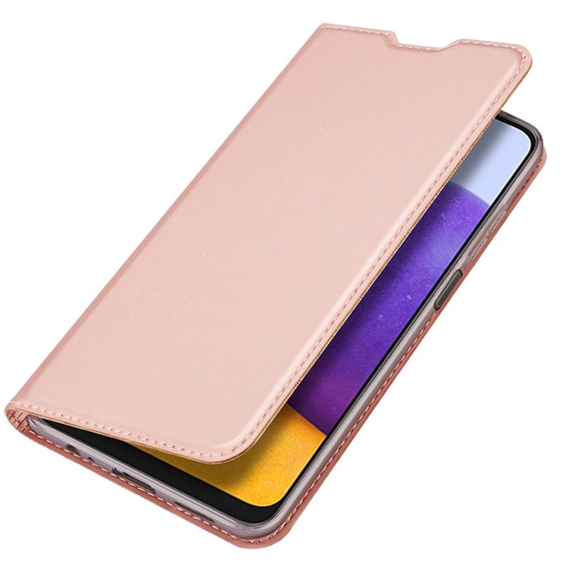 Étui à Rabat Samsung Galaxy A22 5G Dux Ducis Skin Pro - Rose