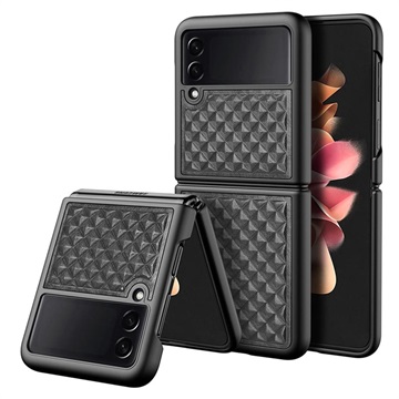 Coque Samsung Galaxy Z Flip3 5G Revêtue de Cuir Dux Ducis Venice - Noire