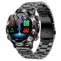 ET482 Montre intelligente AMOLED 1.43" avec appel Bluetooth et fonction ECG - Noir