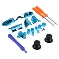 Kit de pièces de rechange galvanisées pour la manette Xbox One Elite - Bleu