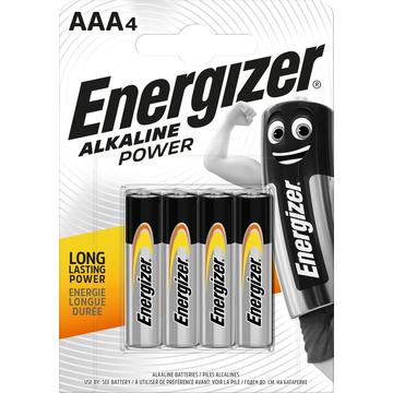 Piles alcalines Energizer Power LR03/AAA