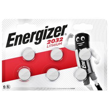 Piles Energizer Mini CR2032 au lithium - 3V - 6 Pcs.