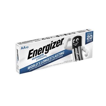 Piles Energizer Ultimate Lithium LR6/AA - 10 pièces