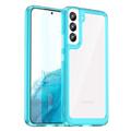 Coque Hybride Samsung Galaxy S23+ 5G Antichoc - Bleu / Transparente