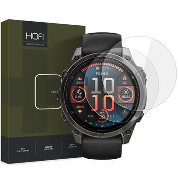 Protecteur d’Écran Garmin Fenix 8 en Verre Trempé - Hofi Premium Pro+ - 47mm - 2 Pcs.