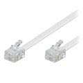 Câble de Téléphone 4 broches Goobay RJ11 / RJ11 - 10m - Blanc