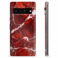 Coque Google Pixel 6 Pro en TPU - Marbre Rouge