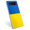 Coque Google Pixel 6 Pro en TPU Drapeau Ukraine - Jaune et bleu clair