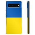 Coque Google Pixel 6 en TPU Drapeau Ukraine - Jaune et bleu clair