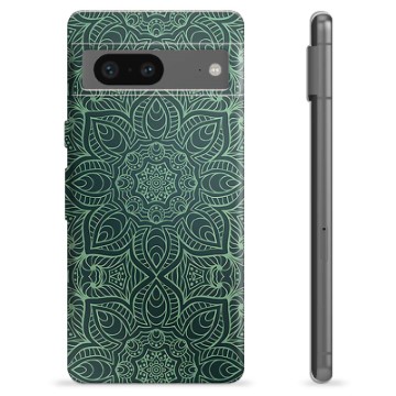 Coque Google Pixel 7 en TPU - Mandala Vert