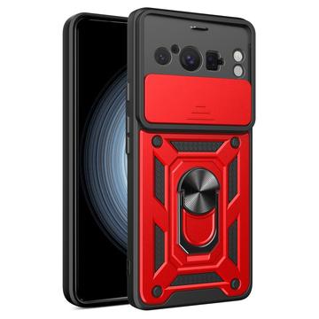 Coque Hybride Google Pixel 8 Pro à Anneau Rotatif avec Protection pour Appareil Photo