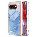 Coque Google Pixel 9a en TPU Marble Pattern Galvanisé IMD