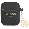 Étui AirPods / Apple AirPods 2 en Silicone Guess 4G Charm - Noir