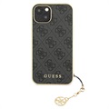 Coque Hybride iPhone 13 Guess 4G Charms Collection - Grise