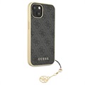 Coque Hybride iPhone 13 Guess 4G Charms Collection - Grise