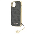 Coque Hybride iPhone 13 Guess 4G Charms Collection - Grise