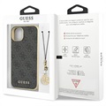 Coque Hybride iPhone 13 Guess 4G Charms Collection - Grise