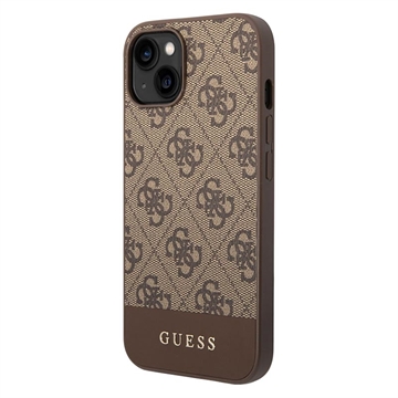 Coque Hybride iPhone 13 Pro Guess 4G Stripe - Marrone