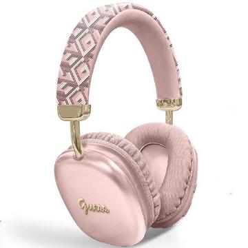 Casque sans fil Guess G Cube Metallic Script Logo On-Ear - Rose