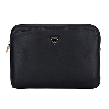 Guess Grained Triangle Logo Laptop Sleeve - 14" - Noir