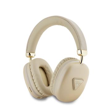 Casque sans fil Guess Saffiano Triangle Logo - Doré