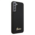 Coque Samsung Galaxy S22+ 5G Guess Silicone Script - Noire