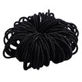 Elastiques pour cheveux / Bandes pour cheveux - 100 Pcs. - Noir